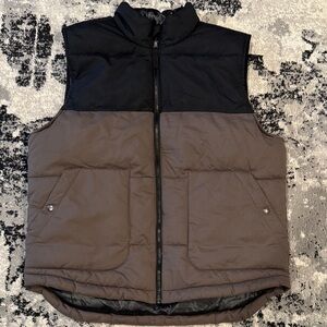 Black and Brown Vest